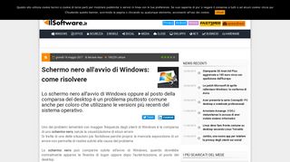 
                            2. Schermo nero all'avvio di Windows: come risolvere - IlSoftware.it