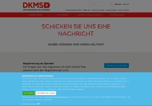 
                            4. Schicken Sie eine Nachricht an die DKMS