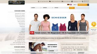 
                            2. SCHIESSER Unterwäsche günstig frei Haus -20% Rabatt ?