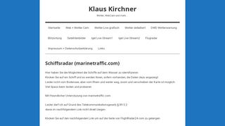 
                            10. Schiffsradar (marinetraffic.com) – Klaus Kirchner