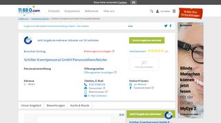 
                            8. ▷ Schiller-Eventpersonal GmbH Personaldienstleister | Tel. (030 ...