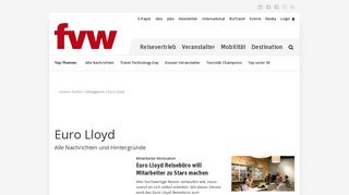 
                            9. Schlagwort Euro Lloyd - FVW.de