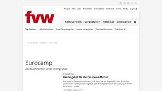 
                            12. Schlagwort Eurocamp - fvw