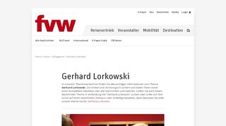 
                            13. Schlagwort Gerhard Lorkowski - fvw