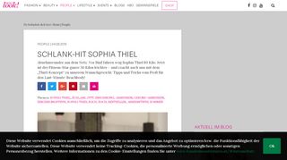 
                            9. Schlank-Hit Sophia Thiel | look! - das Magazin für Wien