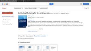 
                            13. Schlankes Marketing für den Mittelstand: Effizient, nachhaltig und ...