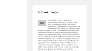 
                            10. ᐅ Schlankr Login in 2019 - ENDLICH Abnehmen!