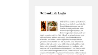 
                            11. ᐅ Schlankr.de Login in 2019 - ENDLICH Abnehmen!