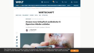 
                            12. Schlappe für Amazon: Händler von E-Zigaretten gewinnen vor Gericht ...