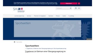 
                            10. schleswig-holstein.de - Inhalte - Sportwetten