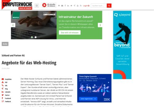 
                            9. Schlund und Partner AG: Angebote für das Web-Hosting ...