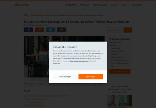 
                            7. Schluss mit dem Gezwitscher: So kannst du deinen Twitter Account ...