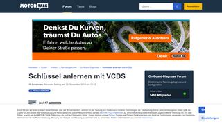 
                            3. Schlüssel anlernen mit VCDS - Start Forum Wissen Fah... - Motor-Talk