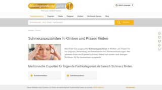 
                            5. Schmerzspezialisten in Deutschland finden - Leading Medicine Guide