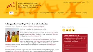 
                            3. Schnappschuss vom Yoga Vidya Centerleiter Treffen - Yoga Vidya ...