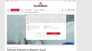 
                            10. Schnee-Massen in Bayern: Auch das ist der Klimawandel - nw.de