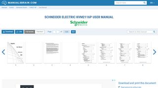 
                            7. Schneider Electric KVM2116P User Manual - Page 1 of 134 ...