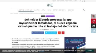 
                            11. Schneider Electric presenta la app mySchneider Instalador - iElektro