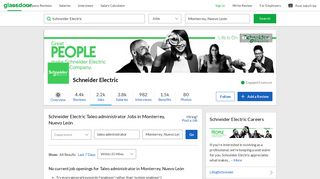 
                            11. Schneider Electric Taleo administrator Jobs in Monterrey, Nuevo León ...