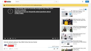
                            8. Schnell, aktuell, exklusiv: Das SMA Online Service Center - YouTube