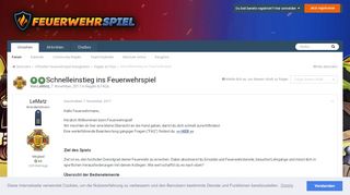 
                            3. Schnelleinstieg ins Feuerwehrspiel - unikat media GmbH
