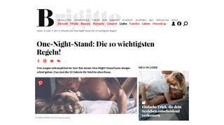 
                            2. Schneller Sex: One-Night-Stand: Die 10 wichtigsten Regeln ... - Brigitte