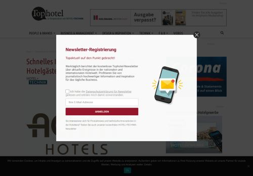 
                            3. Schnelles Internet, leichter Zugang für Hotelgäste - HOTEL+TECHNIK