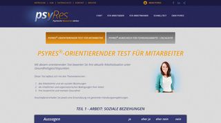 
                            5. Schnelltest - psy.Res® - Psychische Ressourcen stärken