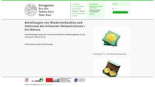 
                            11. Schoggitaler | Bestellungen von Wiederverkäufern und Sektionen des ...