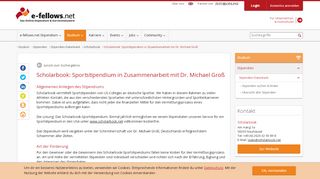 
                            8. Scholarbook: Sportstipendium in Zusammenarbeit mit Dr. Michael ...