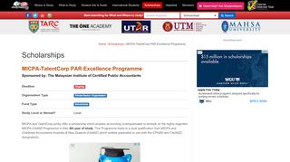 
                            13. Scholarship: MICPA-TalentCorp PAR Excellence ...