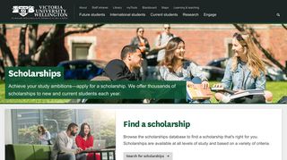 
                            9. Scholarship winners | Victoria University of Wellington