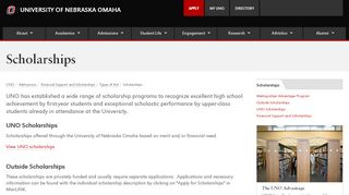 
                            7. Scholarships | Admissions | University of Nebraska Omaha