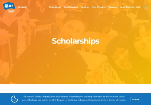 
                            7. Scholarships | AFS Thailand