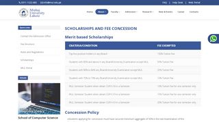 
                            13. Scholarships and Fee Concession - about - Minhaj University Lahore