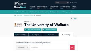 
                            3. Scholarships at The University of Waikato | Study in New Zealand ...