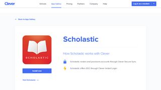 
                            12. Scholastic - Clever application gallery | Clever