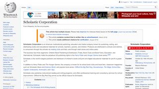 
                            12. Scholastic Corporation - Wikipedia