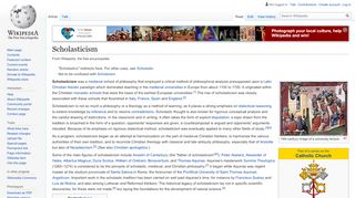 
                            12. Scholasticism - Wikipedia