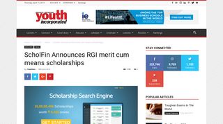 
                            7. ScholFin Announces RGI merit cum means scholarships