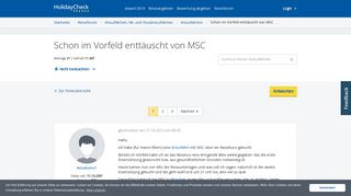 
                            6. Schon im Vorfeld enttäuscht von MSC | Kreuzfahrten Forum ...