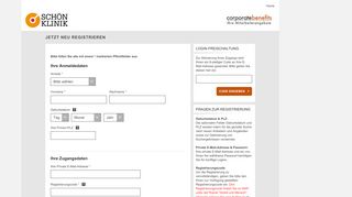 
                            2. Schön Klinik Verwaltung GmbH | Registrierung