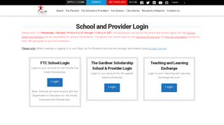 
                            7. School and Provider Login | Step Up For Students