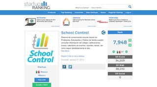 
                            10. School Control | Startup Ranking