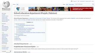 
                            9. School education department (Punjab, Pakistan) - Wikipedia