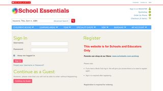 
                            8. School Essentials Login