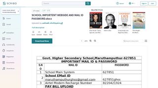 
                            9. SCHOOL IMPORTENT WEBSIDE AND MAIL ID PASSWORD.docx
