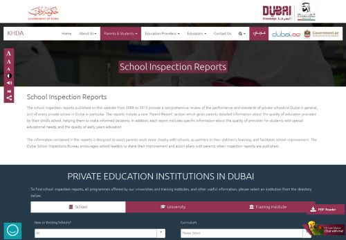 
                            9. School Inspection Reports