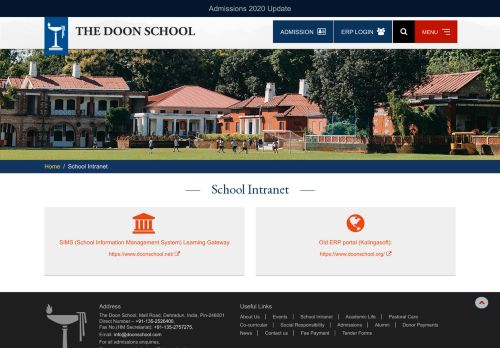 
                            13. School Intranet - The Doon School