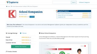 
                            2. School Kompanion Reviews and Pricing - 2019 - Capterra